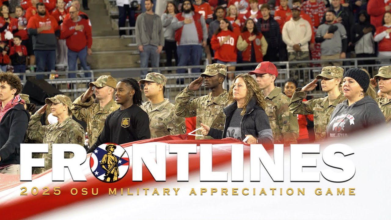 2025 Ohio State military appreciation football game honors service members, veterans