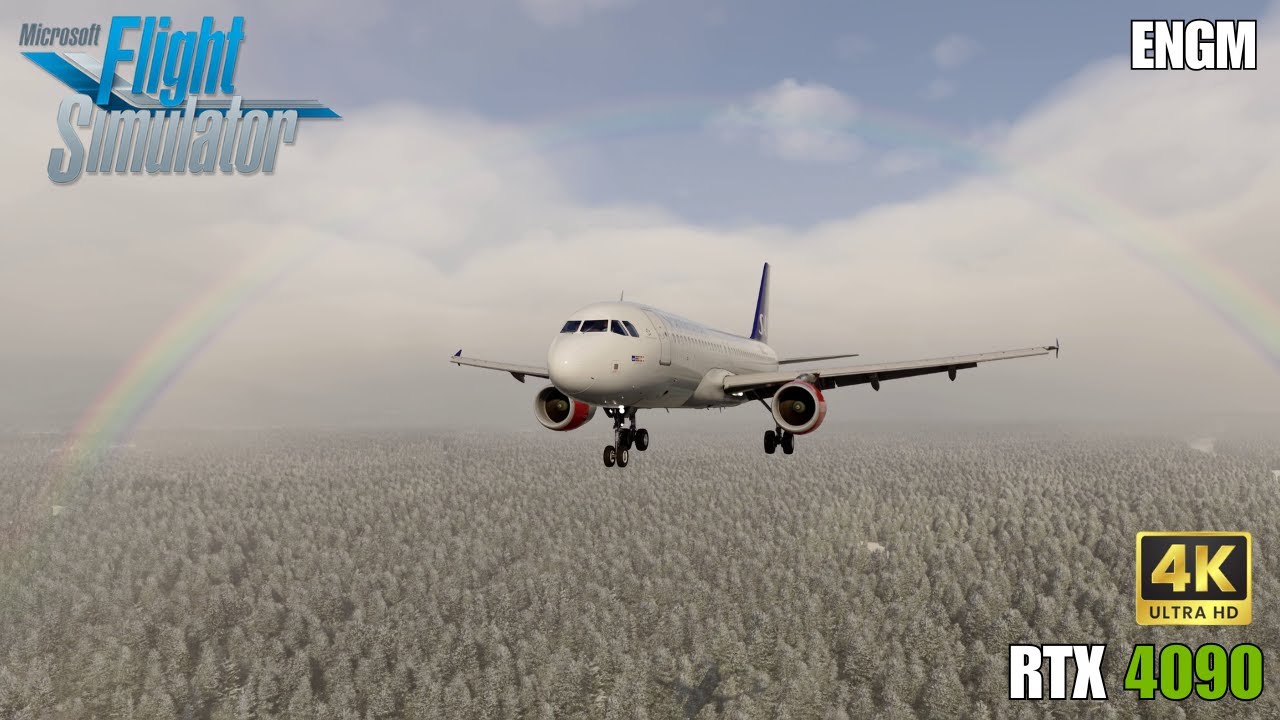 [RTX 4090] AMAZING Winter Landing at Oslo | Ultra Realistic MSFS 2020 4K