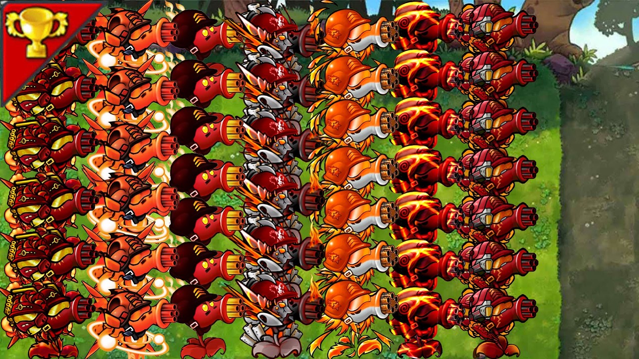 PeaFire Family VS 999Zombies-------Plants vs Zombies