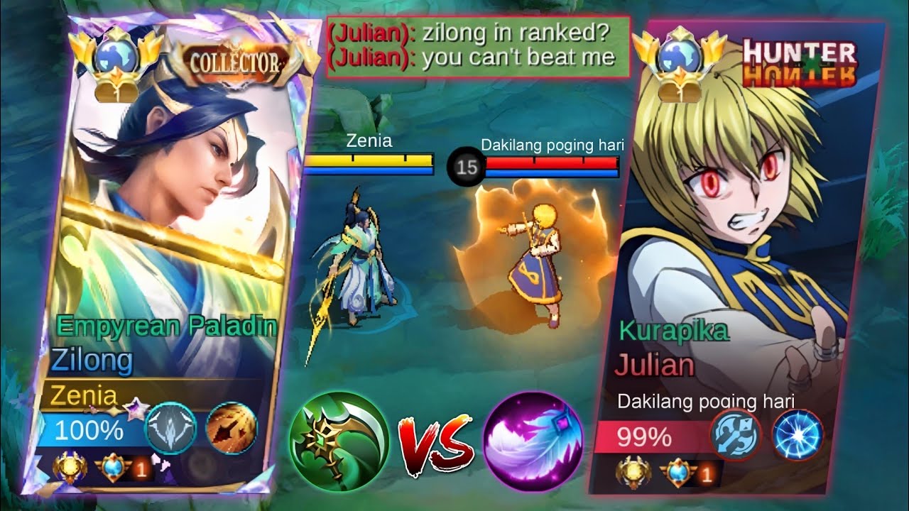 ZILONG VS KURAPIKA JULIAN | BATTLE OF META FIGHTERS | WHO WILL DOMINATE THE BATTLEFIELD? 🔥