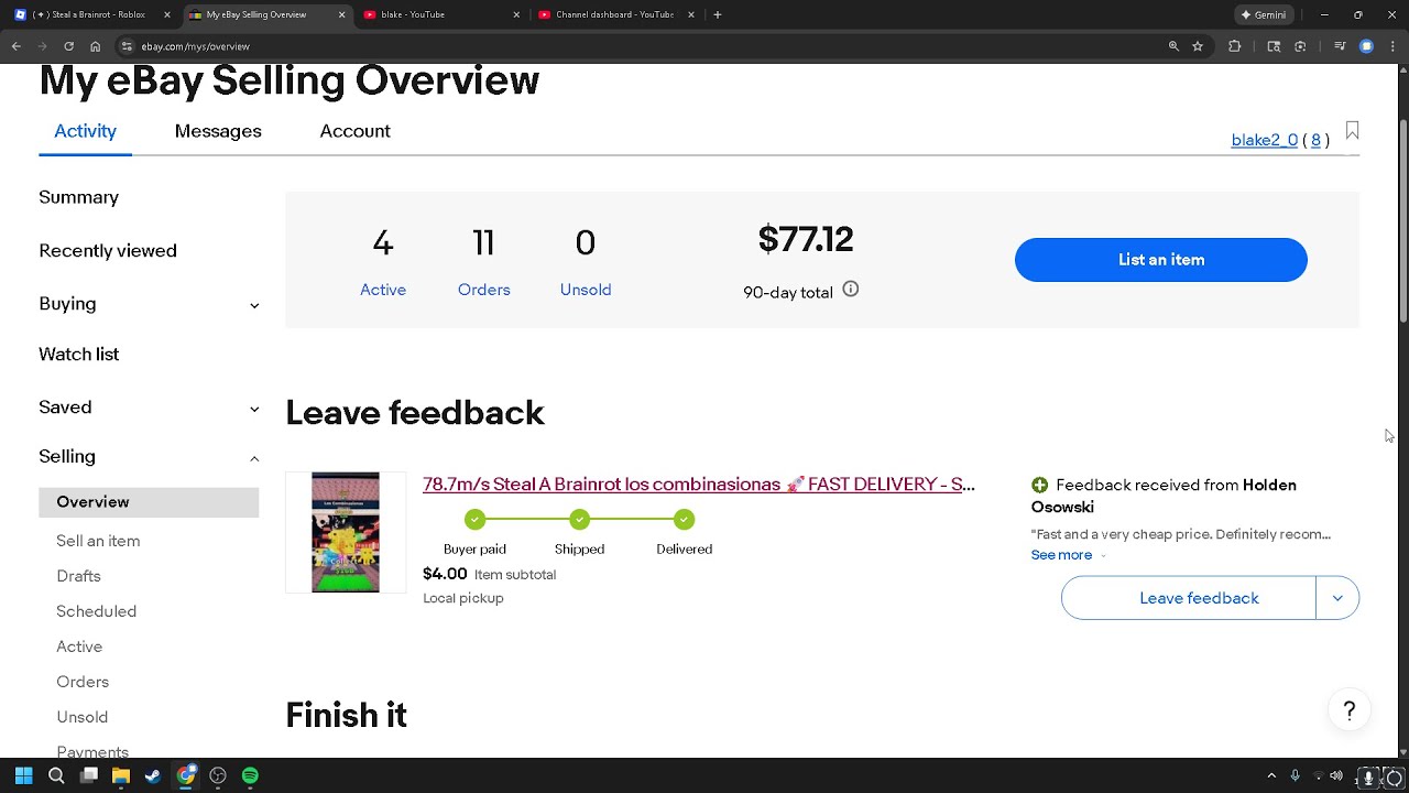 How to sell Steal A Brain rot Items on eBay 💸