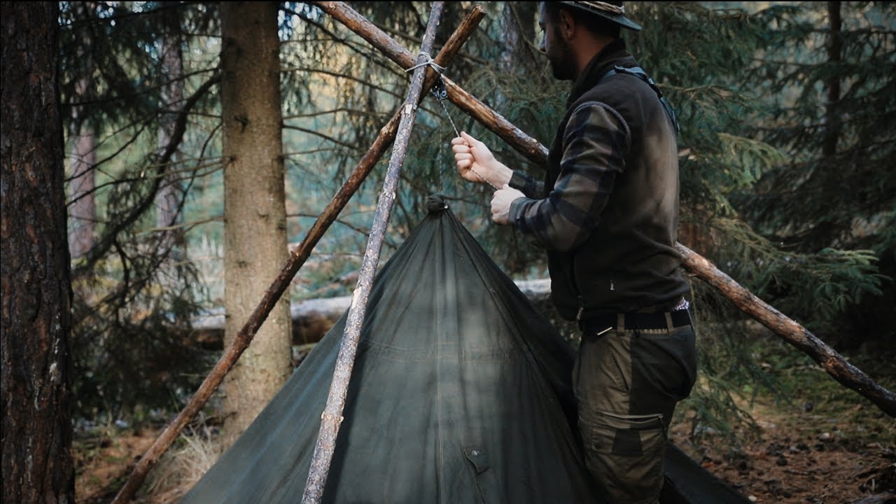 24h with the Tschum & polish Lavvu in the Bushcraft Camp