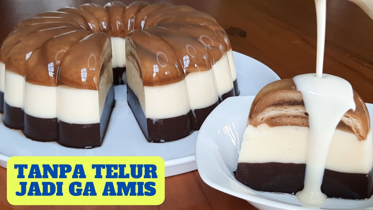PUDING REGAL 3 LAPIS TANPA TELUR + VLA KEJU