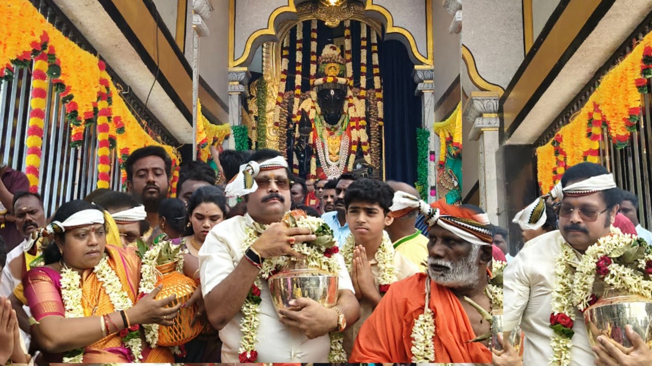 16 அடி உயர வாராஹிஅம்மனுக்கு மகாகும்பாபிஷேகம் | பக்தர்கள் வெள்ளத்தில் பள்ளிகொண்டா வாராஹி அம்மன்