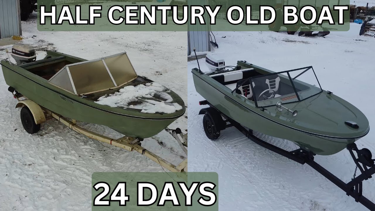 $900 - HALF-CENTURY OLD - Marketplace Boat Restoration - Start to Finish - 4k