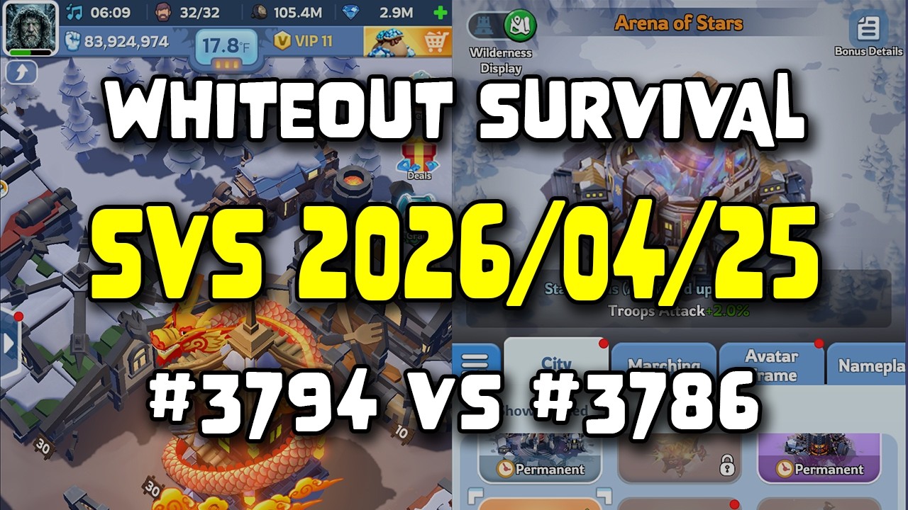 WOS Whale Account - Day 141 - SvS State vs State