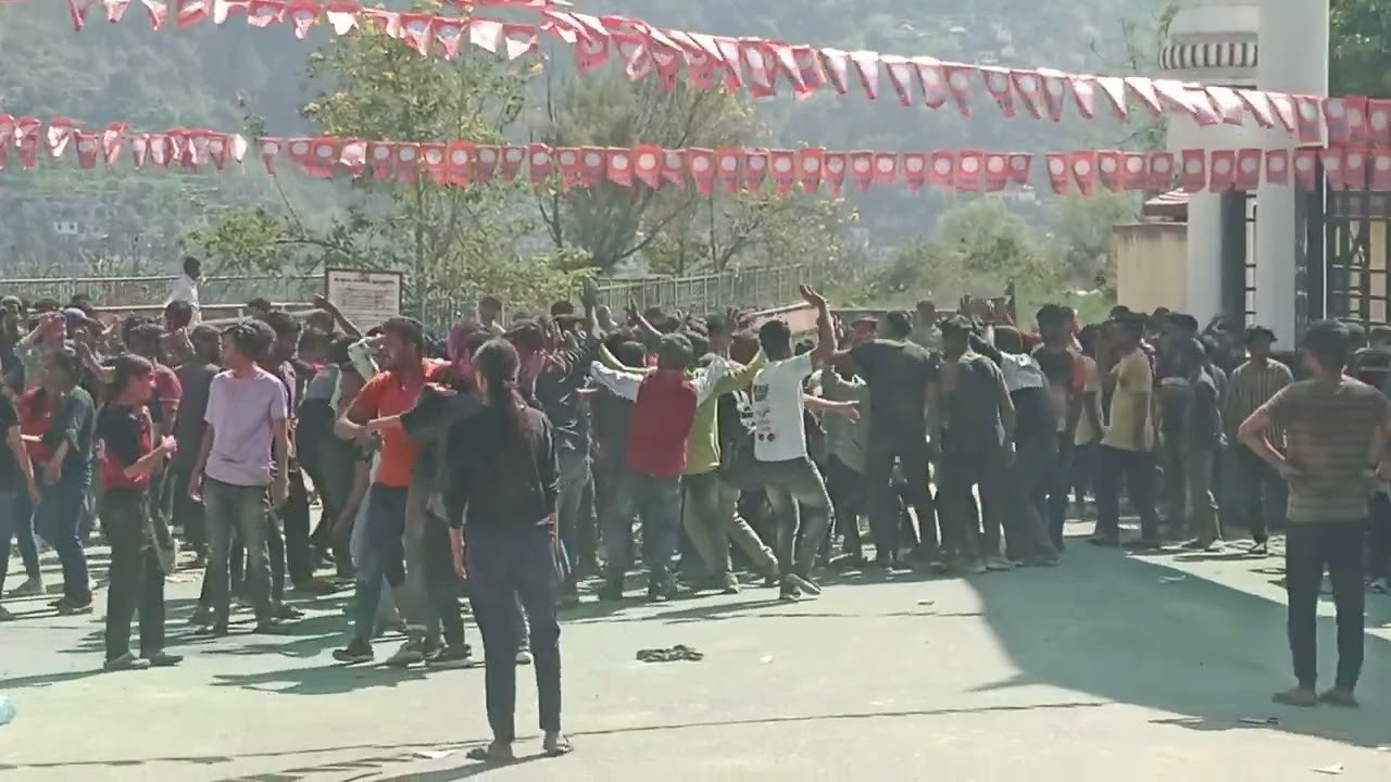 #holispecial Holy celebration at HNBG srinagar campus