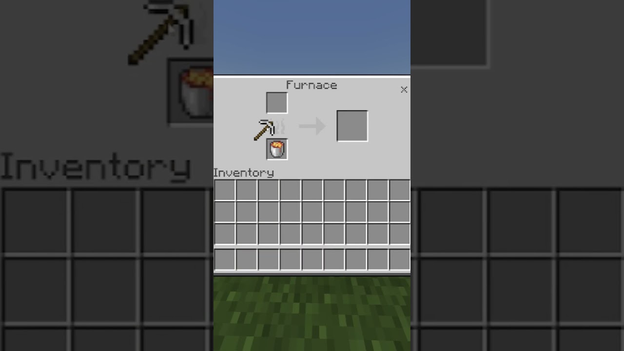 How To Get an Iron Nugget With Smelting In Minecraft #Shorts