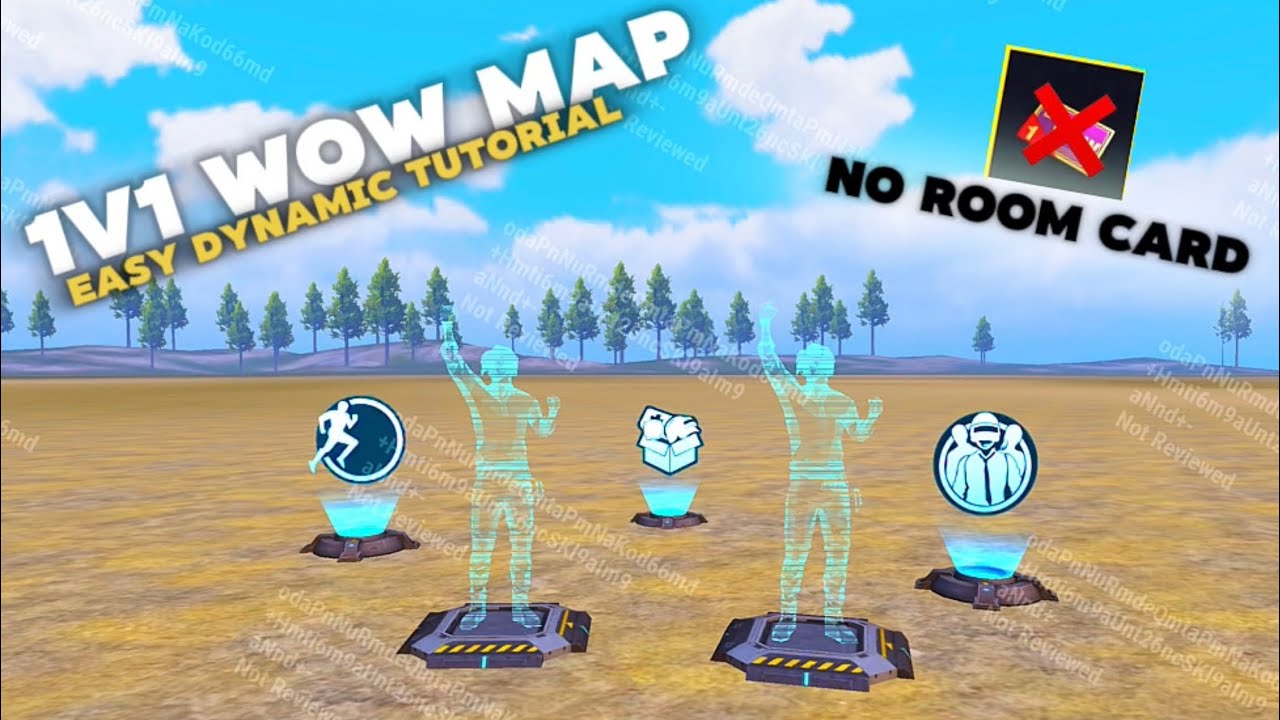 1v1 wow map detailed tutorial in less time😍🔥with easy dynamic settings🔥‼️| PUBG MOBIlE | WOW MAP😍