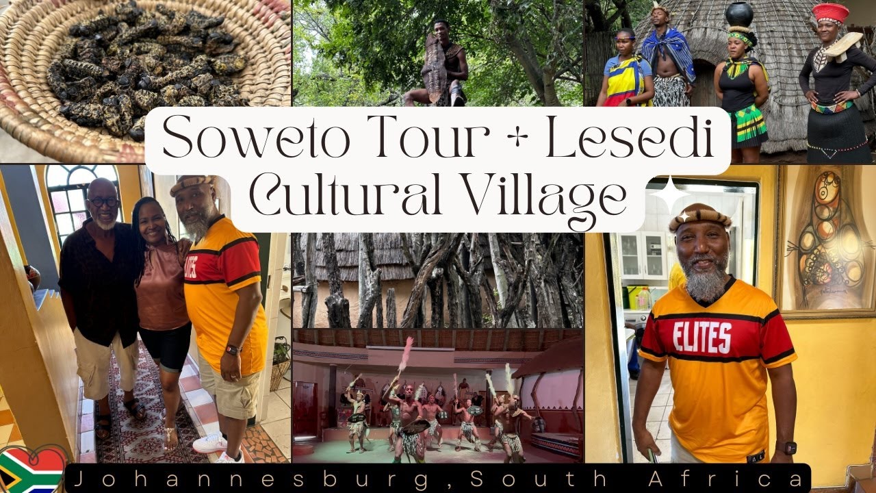 🇿🇦Freedom in Post-Apartheid Soweto + Lesedi Cultural Village 🌱🐛 | Eating Caterpillars + Crowned King
