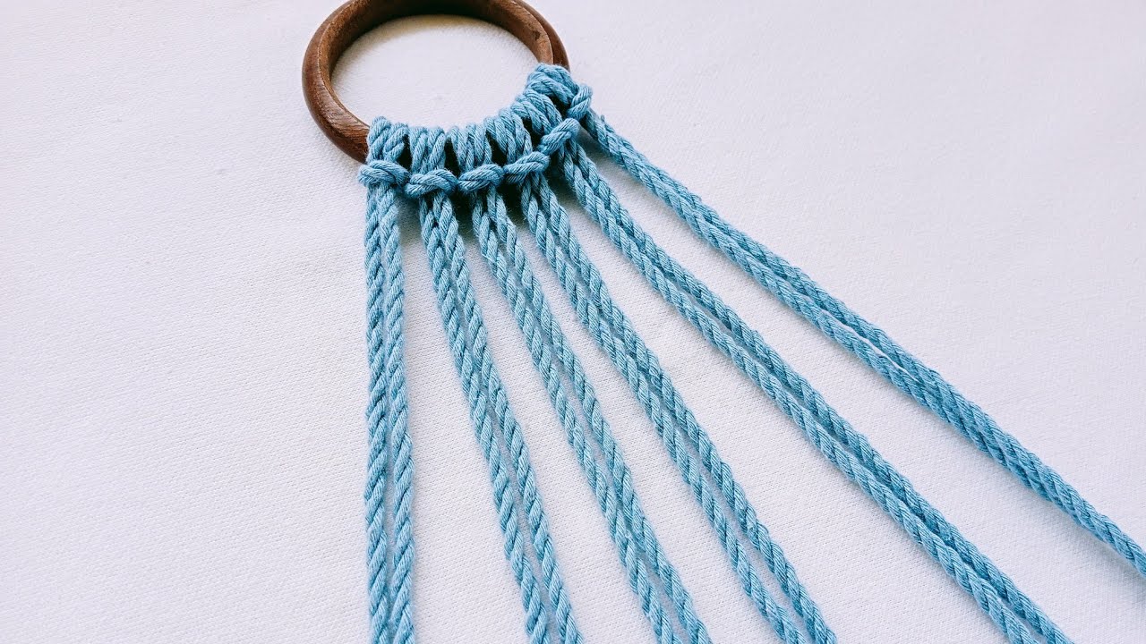 Macrame - Macrame Simple Plant Hanger -  Macrame Simple Wall Hanging