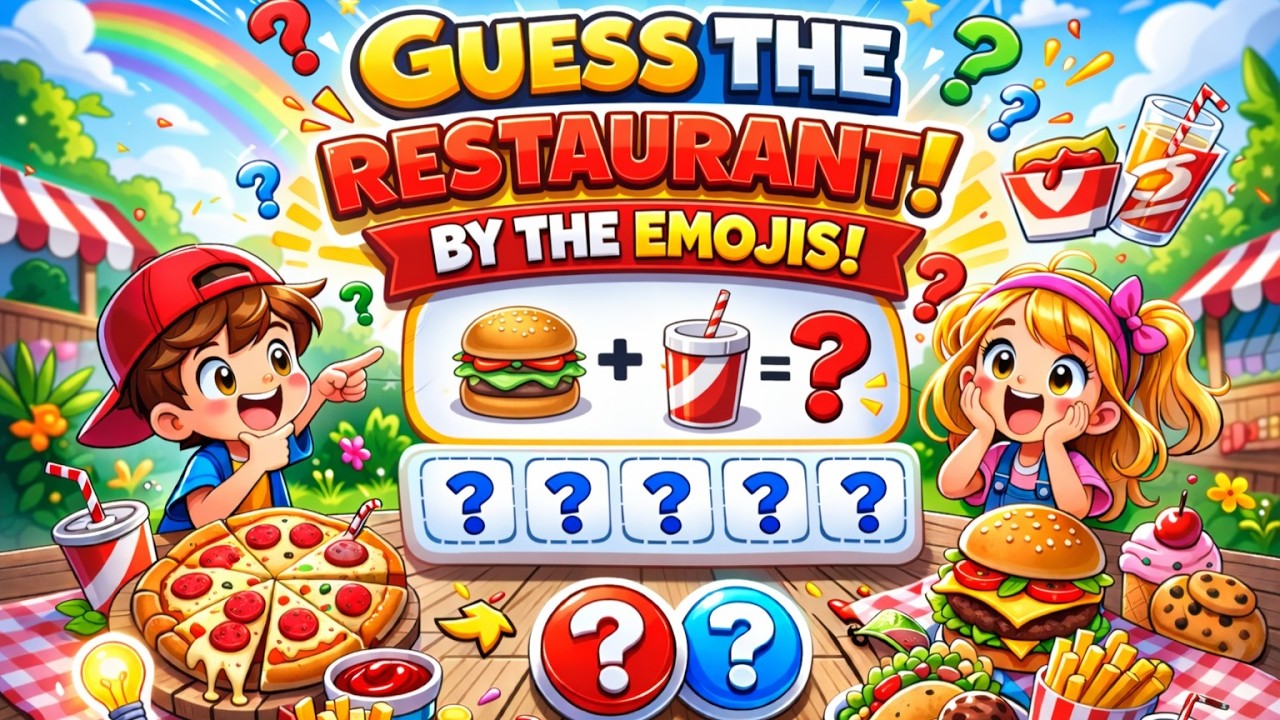 Guess the fast food restaurant | quiz game | Fun quiz | Trivia challenge | Emoji quiz