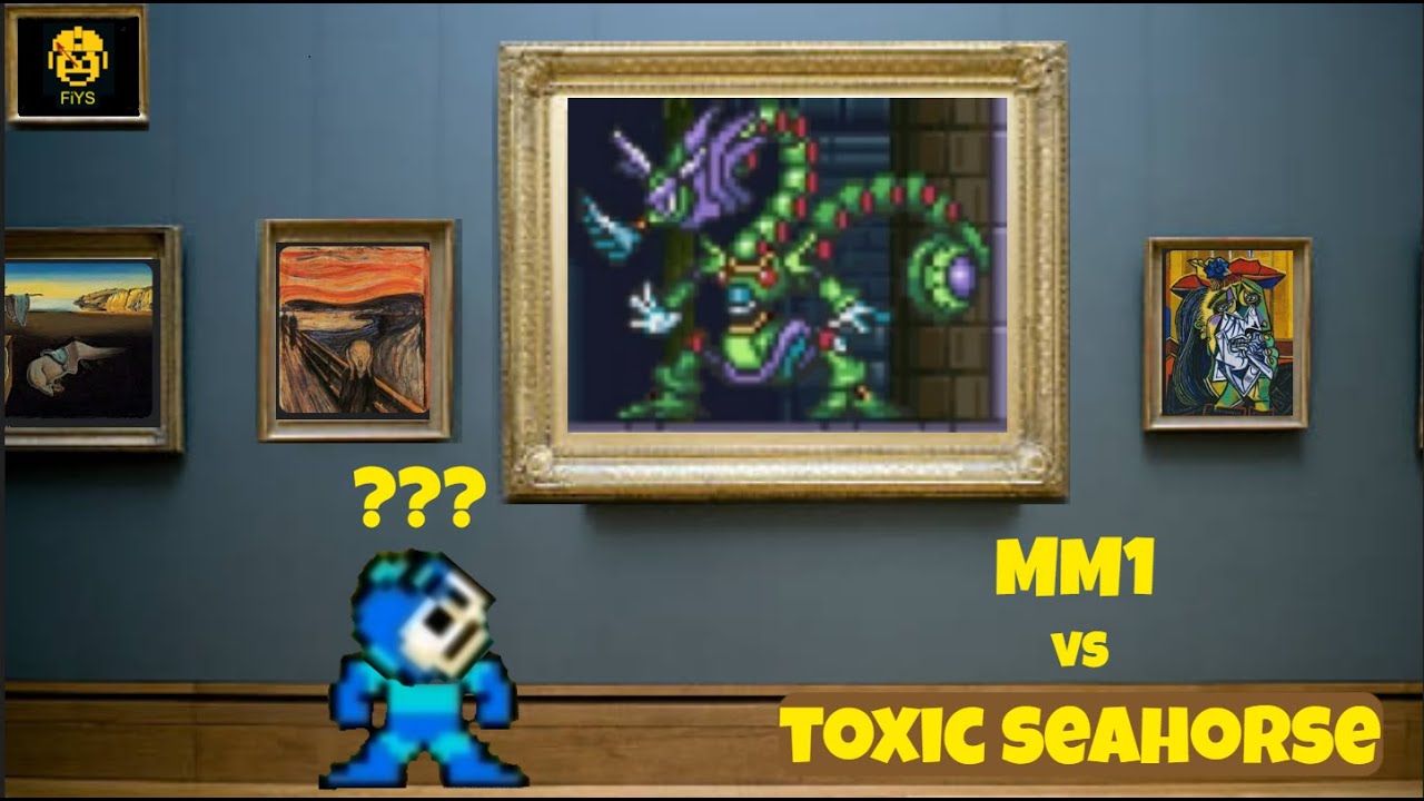 Toxic Seahorse: Classic MM1 Challenge (No Wall Jump, No Dash, Uncharged Buster), No Damage, No Miss