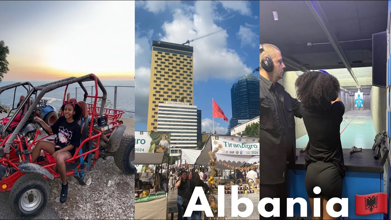 Albania🇦🇱 Travel vlog:Girls trip to Tirana||Cable car,Buggy ride,Shooting range,food|Friendcation P1