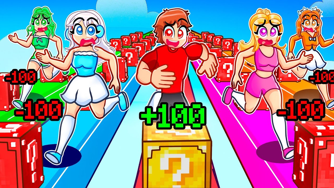 I Secretly Rigged Fortnite Lucky Block RACE With MY CRAZY FAN GIRLS...