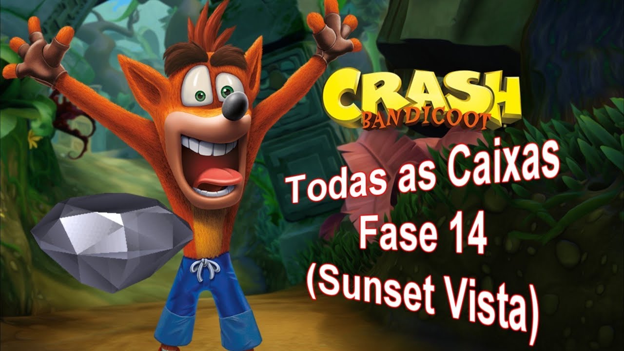 Crash Bandicoot PS4 | Sunset Vista - Todas as Caixas (Fase 14)