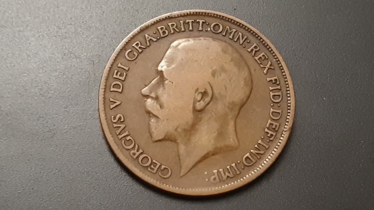 UK 1917 One Penny Coin