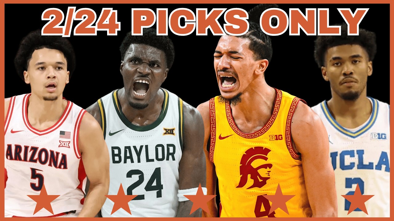 College Basketball PICKS ONLY - Tuesday, February 24th | TCE Trims