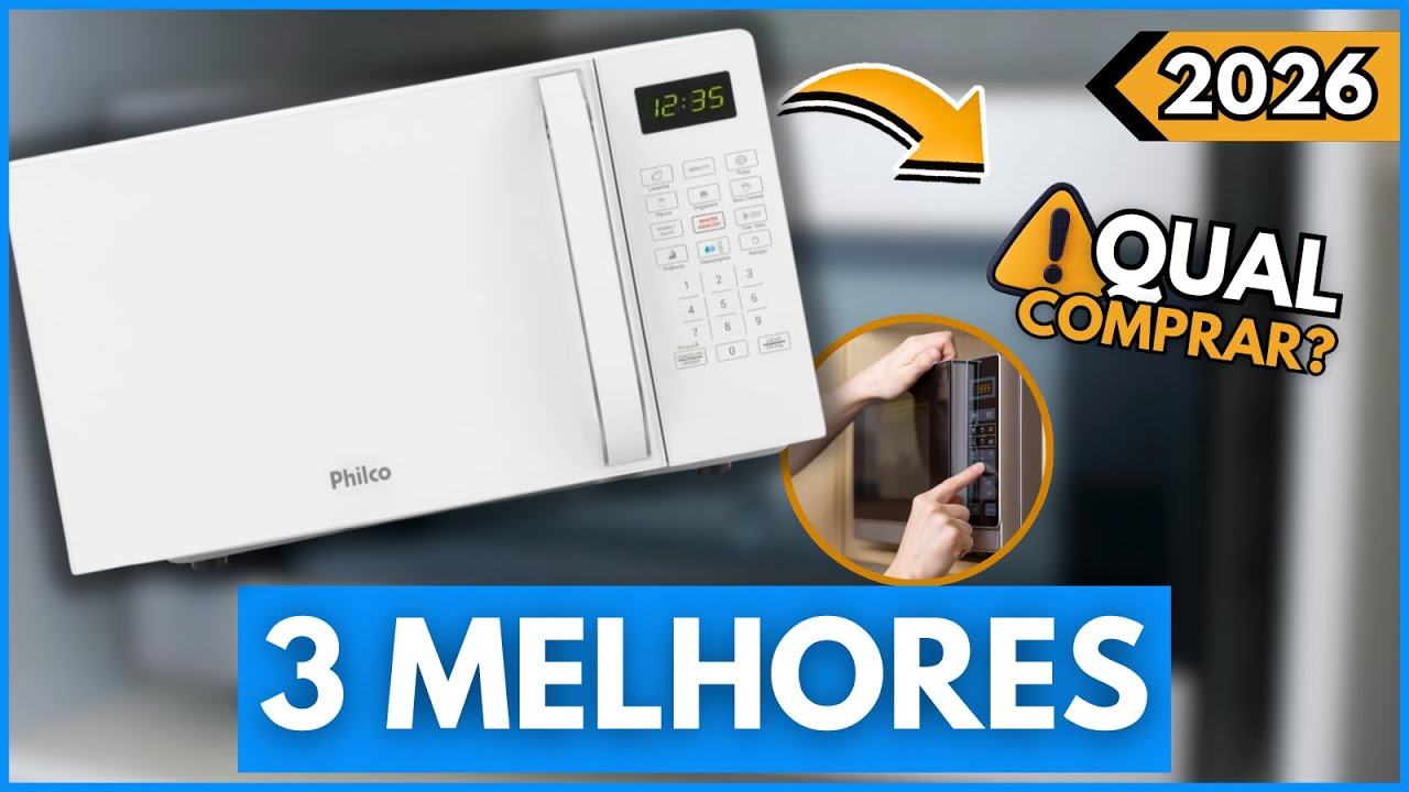 Top 3 MELHORES Microondas 20L Custo-Benefício de 2026 | Não Compre Antes de Assistir