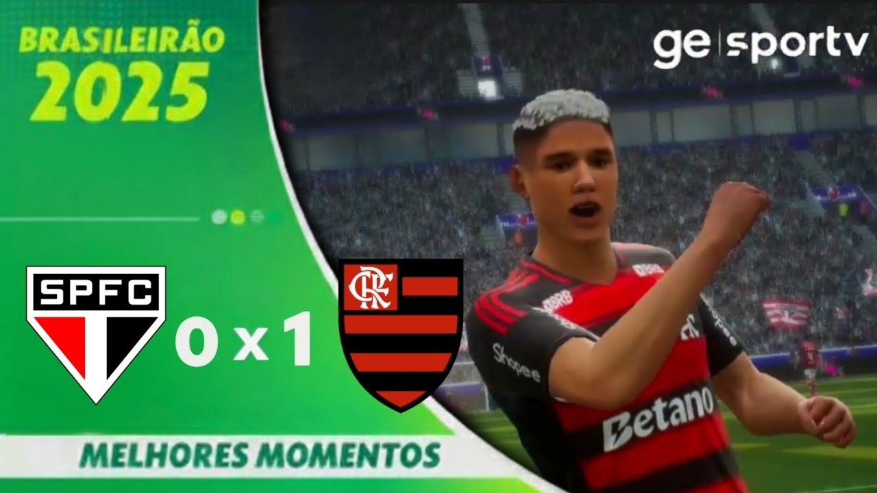 FLAMENGO 1 X 0 SÃO PAULO | MELHORES MOMENTOS | BRASILEIRÃO 2025 | ge.globo