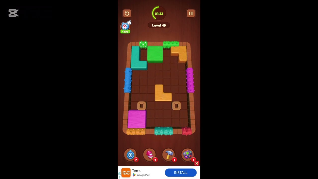 Wood Block Jam Levels 46&ndash;51 | Puzzle Walkthrough (No Commentary)