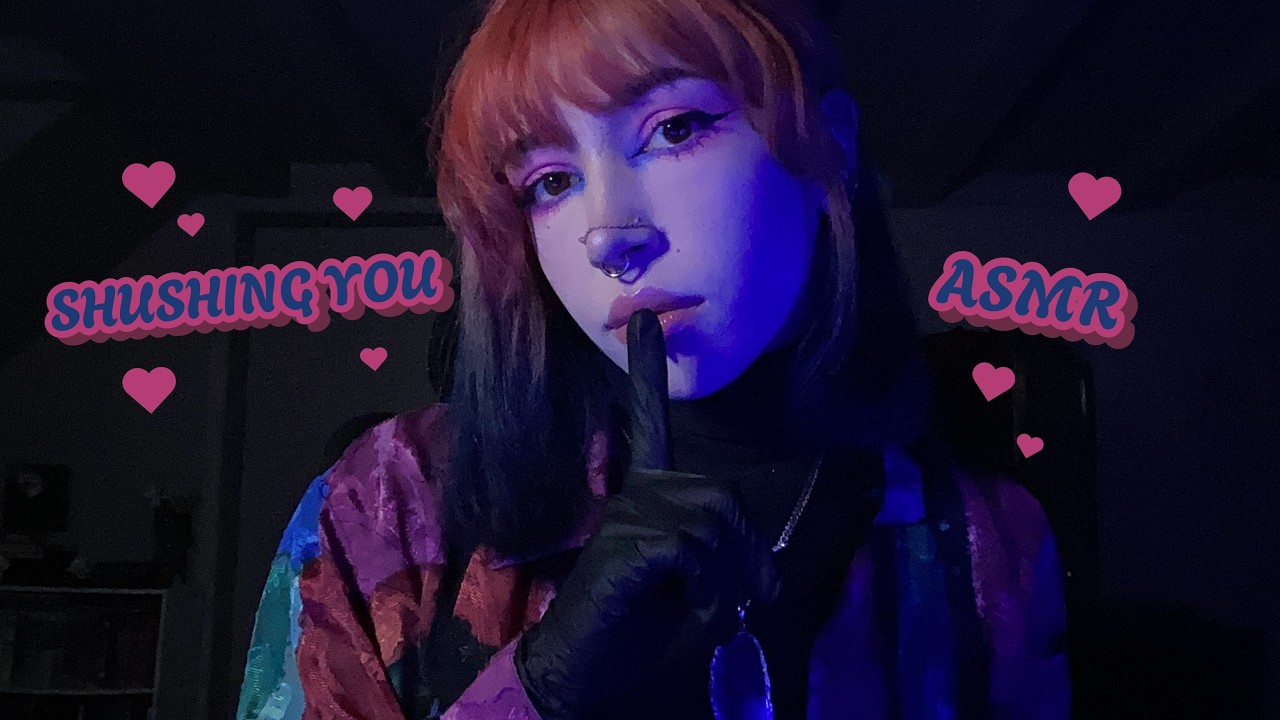 ASMR Latex Glove Sounds & Shushing You | Whispering
