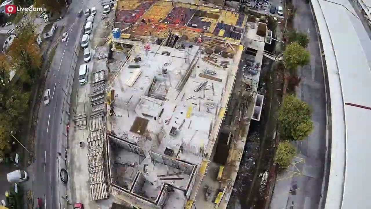 Ubrzana izgradnja stanova u Zagorskoj ulici iz ptičje perspektive - Live Cam Croatia