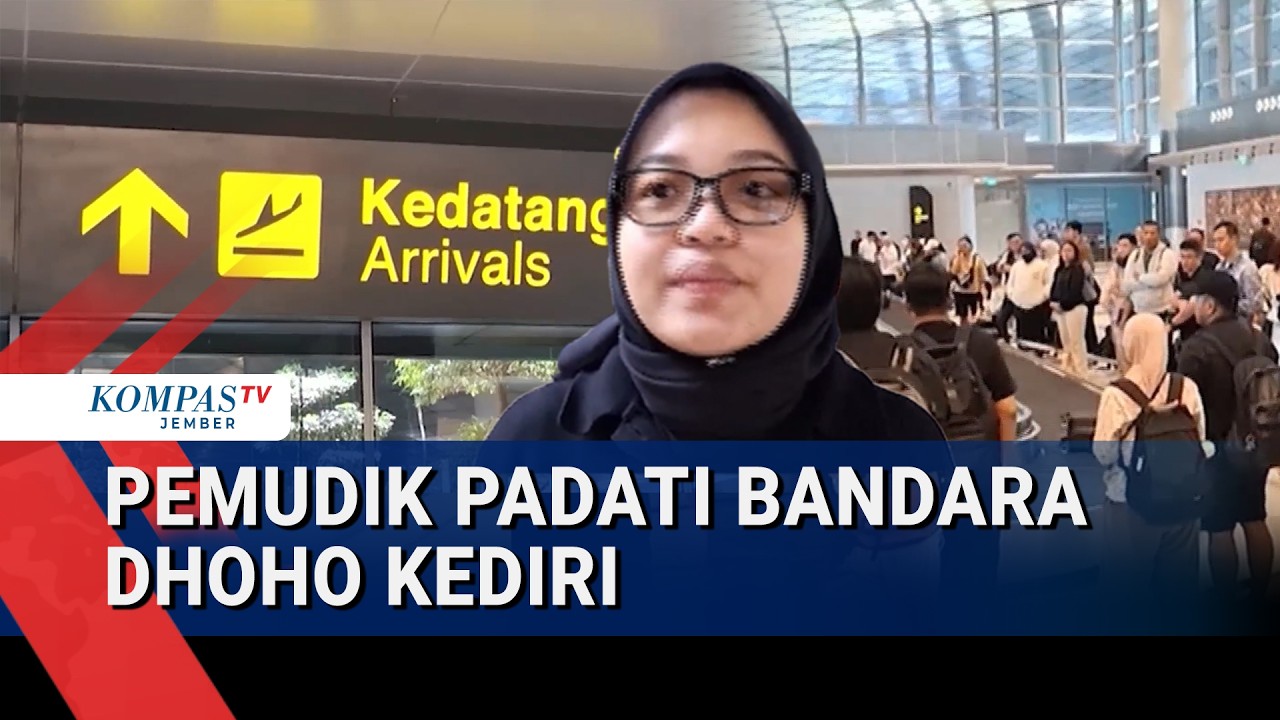 Bandara Dhoho Kediri Dipadati Pemudik, Lonjakan Capai 55 Persen