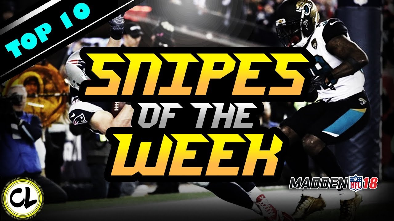 Over 1 Million Coin Snipe! Top Ten Snipes of the Week! Madden 18 Ultimate Team