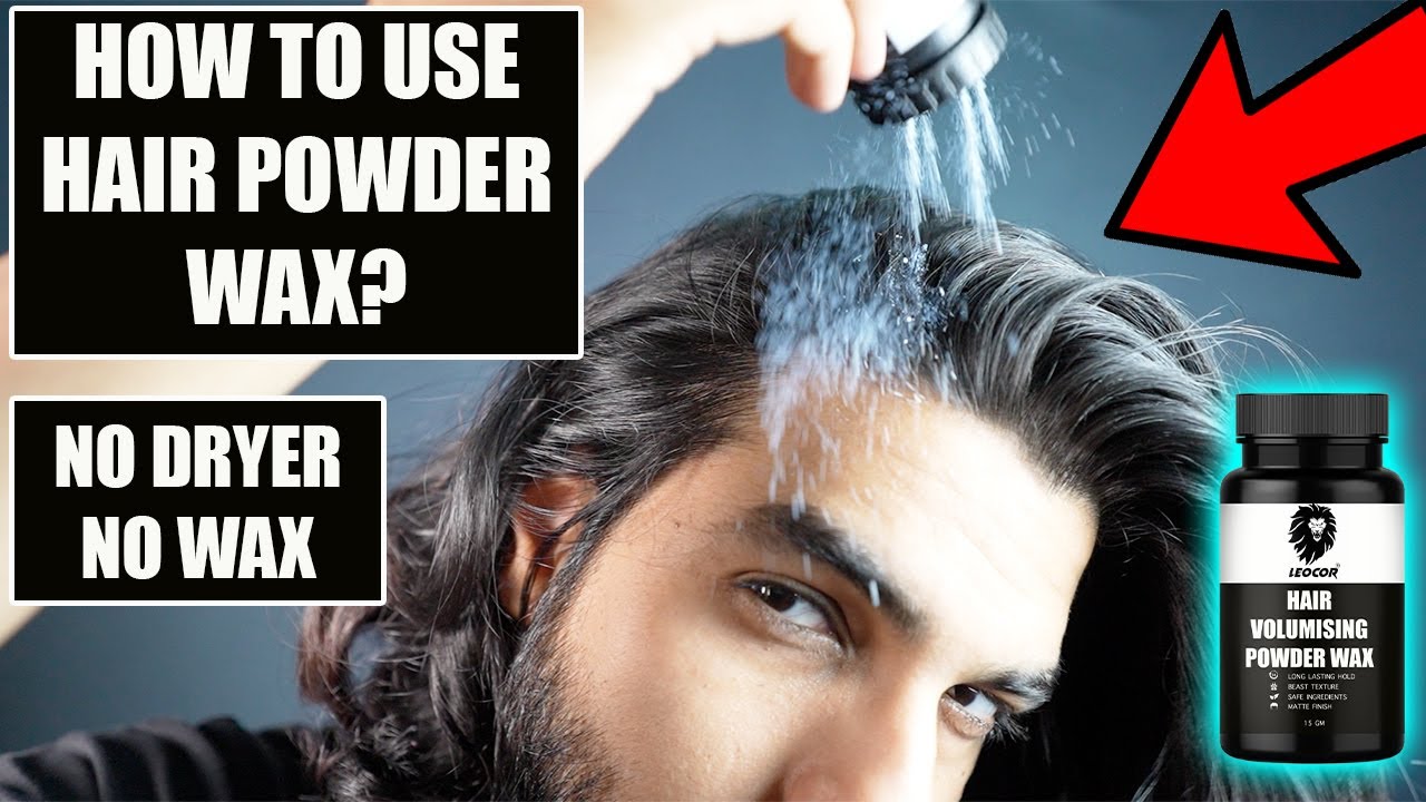 How to use HAIR POWDER WAX for maximum volume? No wax or hair dryer hairstyling tutorial 🔥