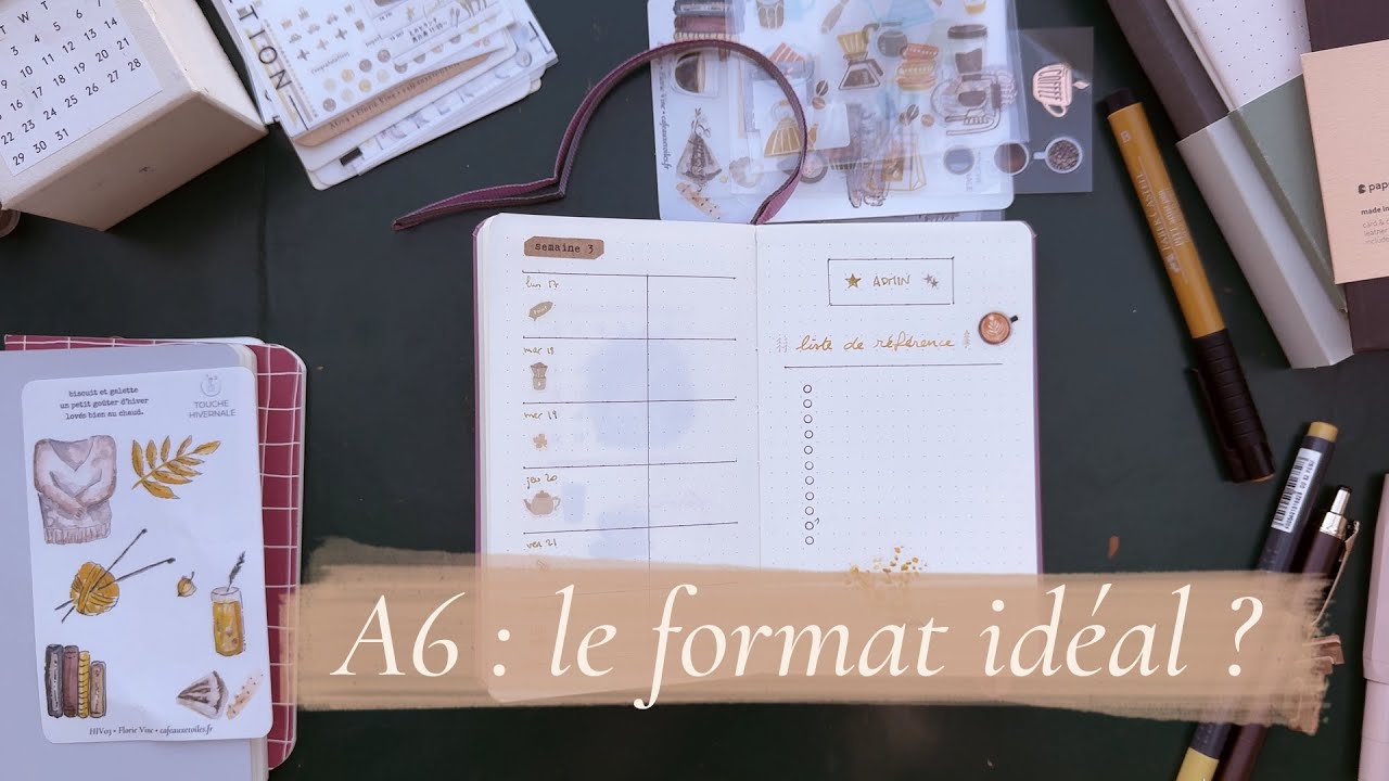 Journal cr&eacute;atif, bullet journal : pourquoi choisir un carnet A6
