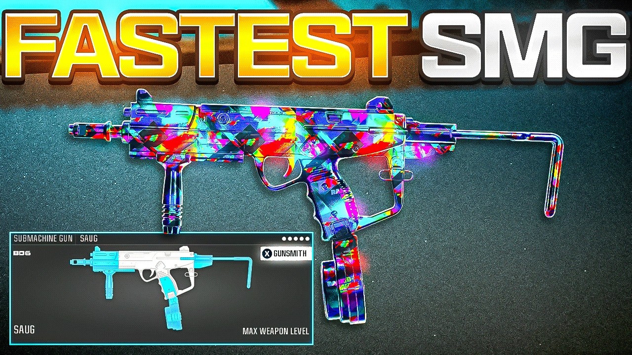 The *BUFFED* SAUG is the BEST SMG META LOADOUT in WARZONE! (Best SAUG Class Setup)