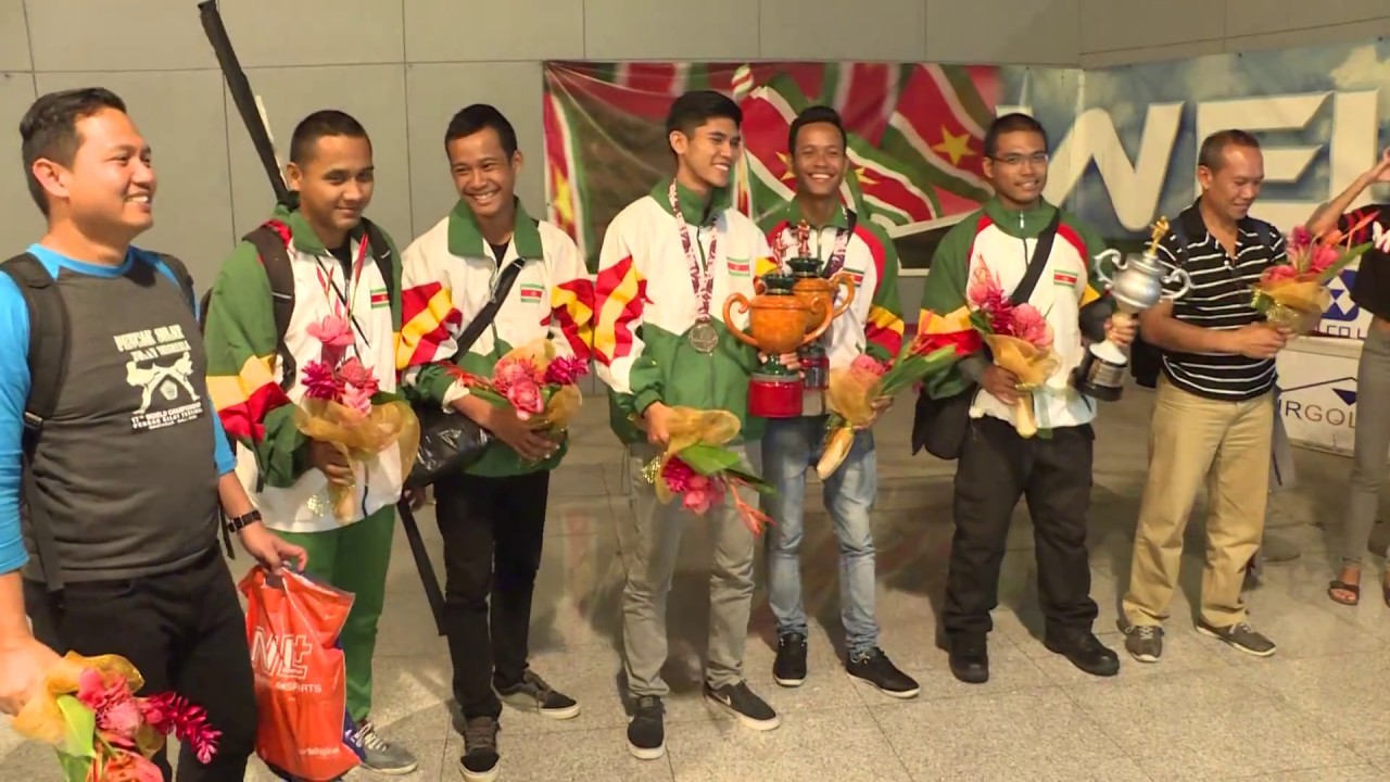 aankomst Pencak Silat delegatie Suriname 13 december 2016