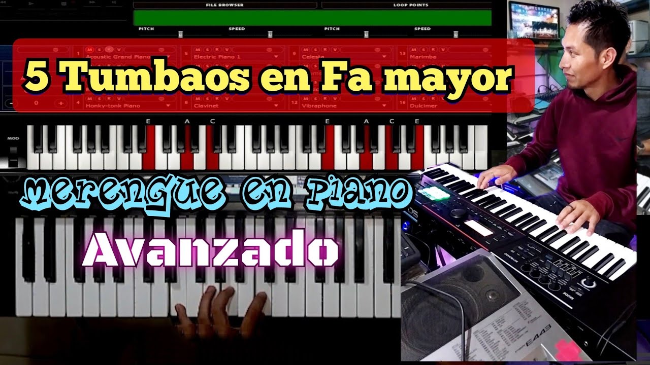 Tumbao de Piano Merengue en Fa mayor  - Progresiones Intermedias y Avanzadas