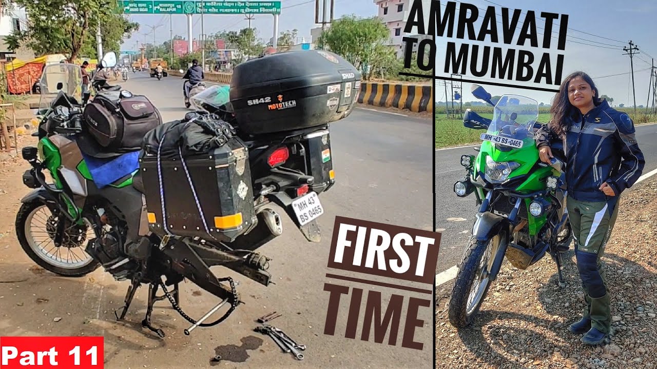 Ghar Wapsi Aur Ho Gaya Haadsa | 650 Kms Couple Ride From Amravati To Mumbai on Motorcycle