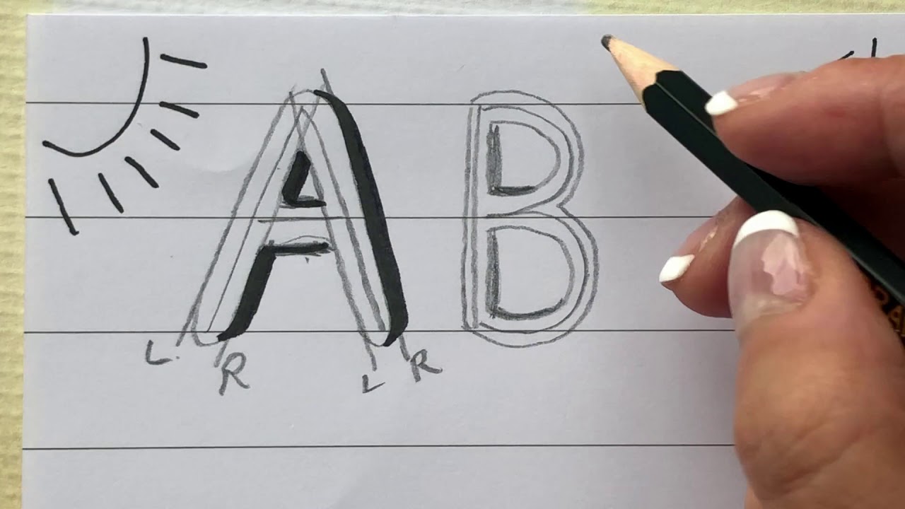 Drop Shadow Hand Lettering