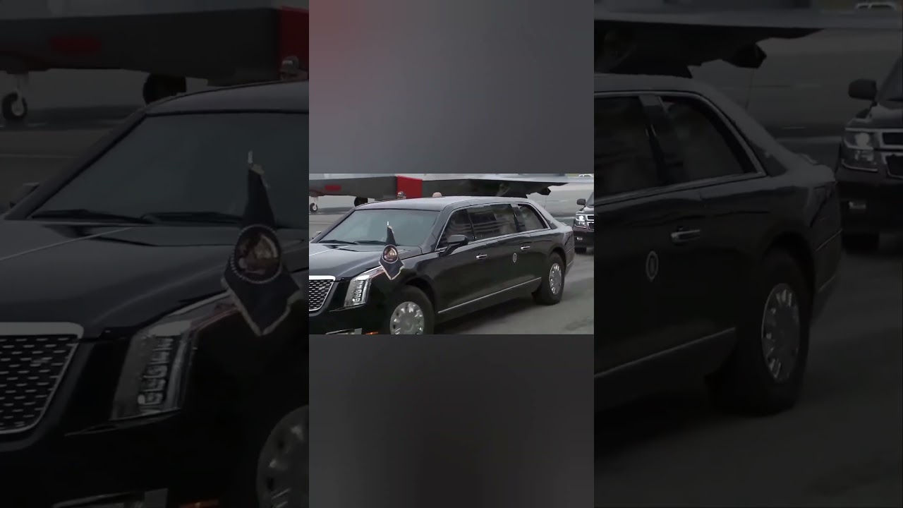 🇷🇺 US President Trump and Putin ride together in US President's armored car 'The Beast. #thebeast