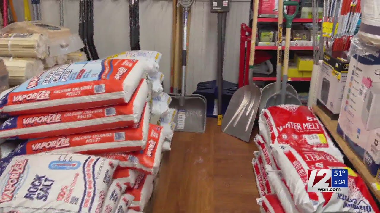 Hardware stores fully stocked with snow supplies ahead of upcoming winter storm