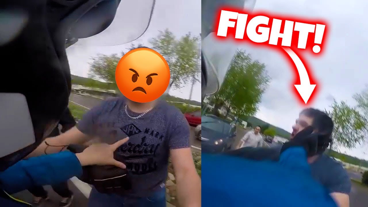 😡BAGARRE ENTRE UN MOTARD ET UN AUTOMOBILISTE EN COLERE ! & Crash (Compilations) 2023