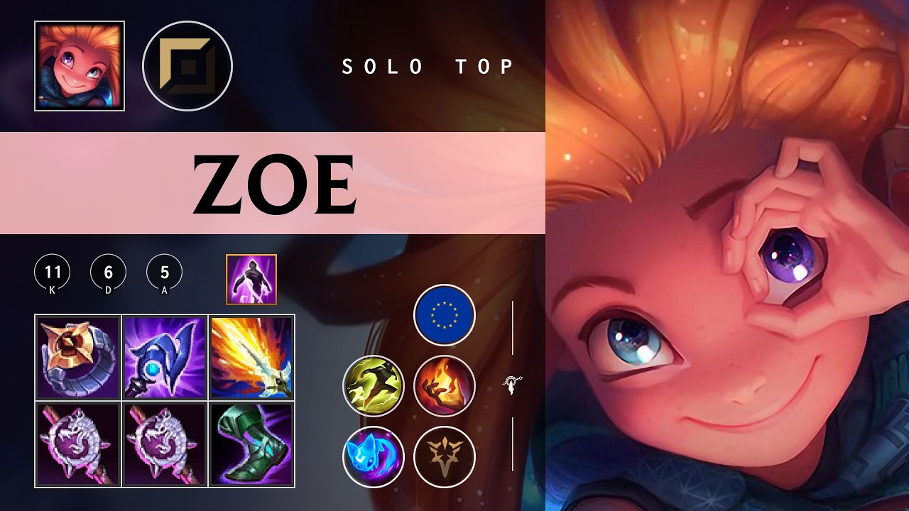 Zoe Top vs Vladimir - EUW  Patch 26.03
