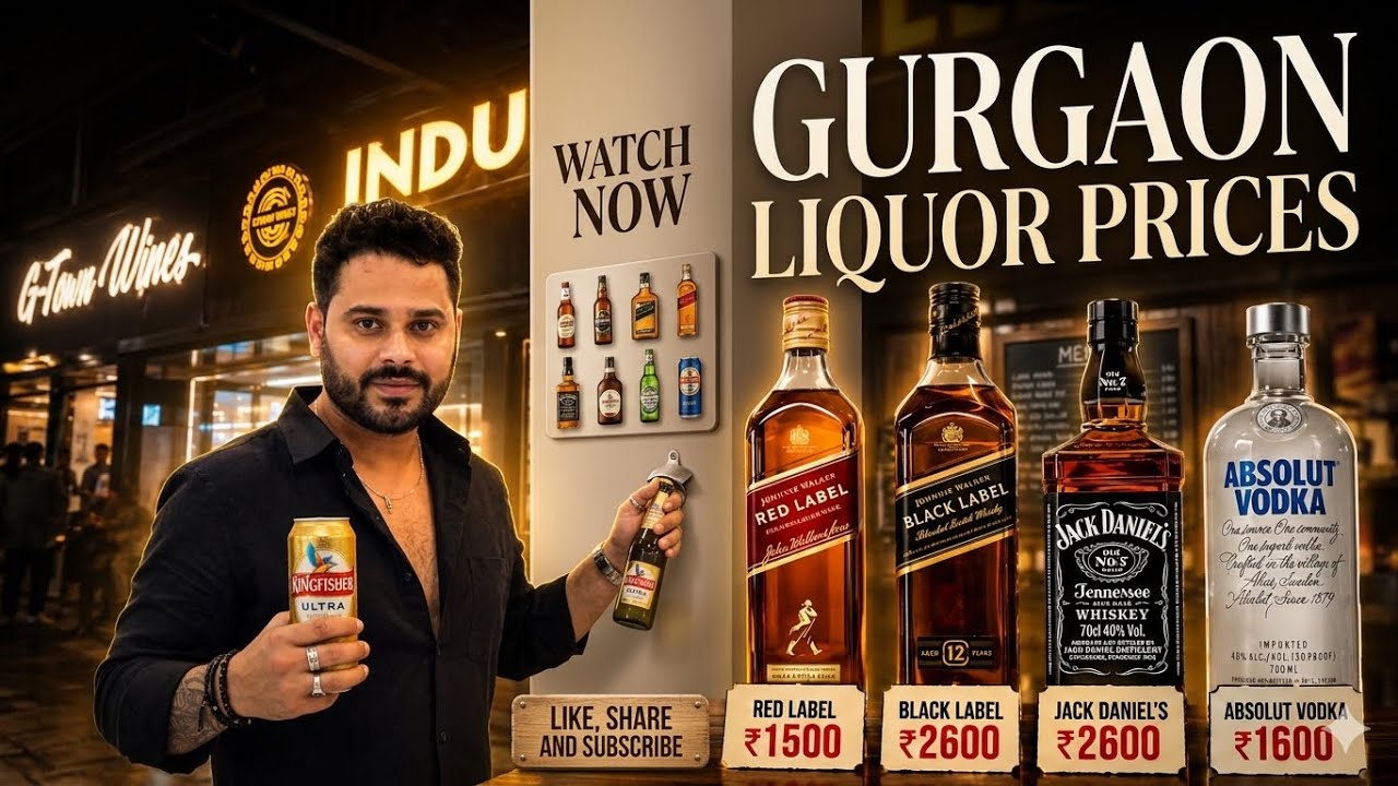 New Liquor Prices in Gurgaon 2026 🍾 | Biggest Wine Shop Tour