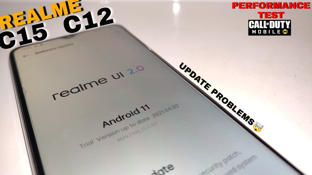 Realme C15, C12 Android 11 or Realme UI 2.0 Update Problems🤯🤯COD Performance Test After Update😨