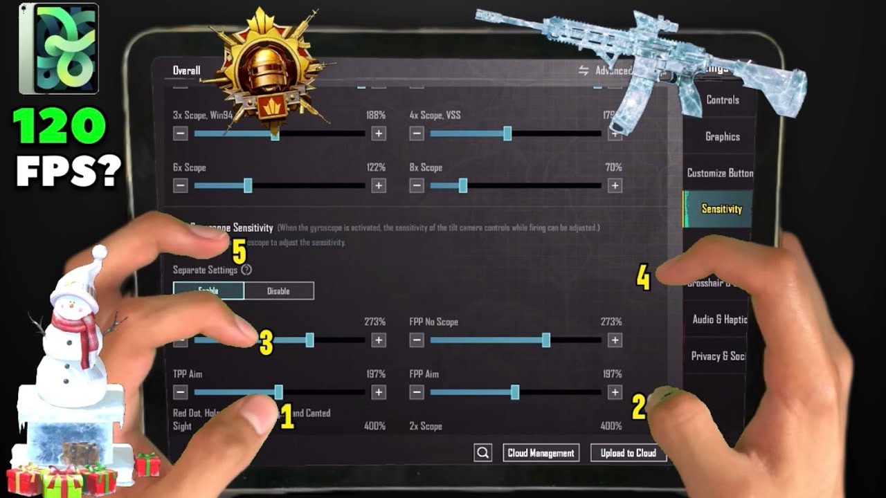 NEW 0 RECOIL SENSITIVITY & CONTROLS (2025) 60FPS!! 5 Fingers Claw Handcam | PUBG MOBILE