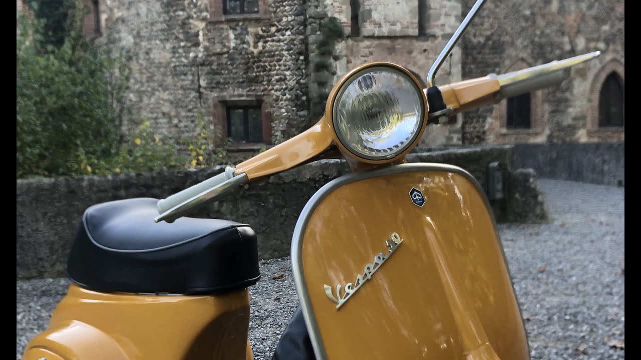 Restauro vespa 50R 1971 giallo positano