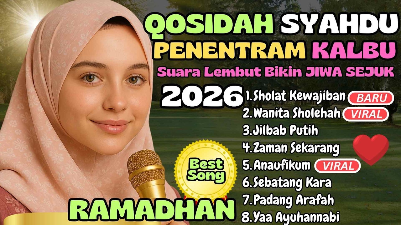 MERHABAN YA RAMADAN ❤️ ALBUM QASIDAH MERDU  TERBAIK 2026 – Lantunan Musik Gambus Bikin Hati Tenang