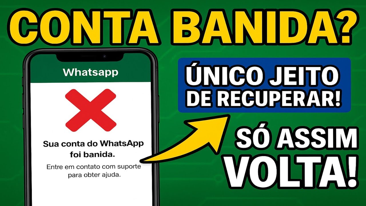 COMO RECUPERAR CONTA BANIDA DO WHATSAPP DEVIDO A SPAM! CONTA SUSPENSA DO ZAP (RESOLVIDO)