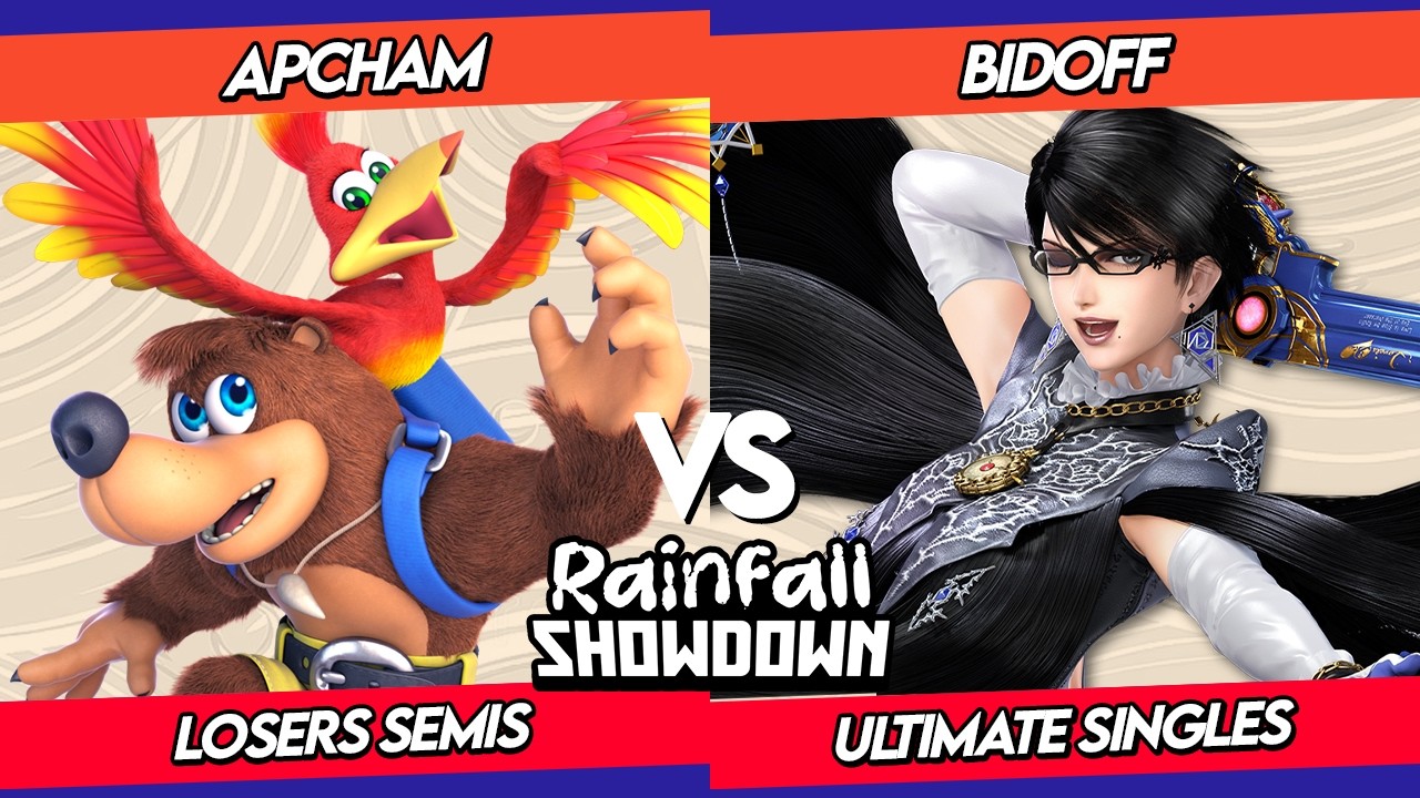 Rainfall S. Losers Semis | Apcham (Banjo & K) VS. Bidoff (Bayonetta) Smash Ultimate - SBBU AQP