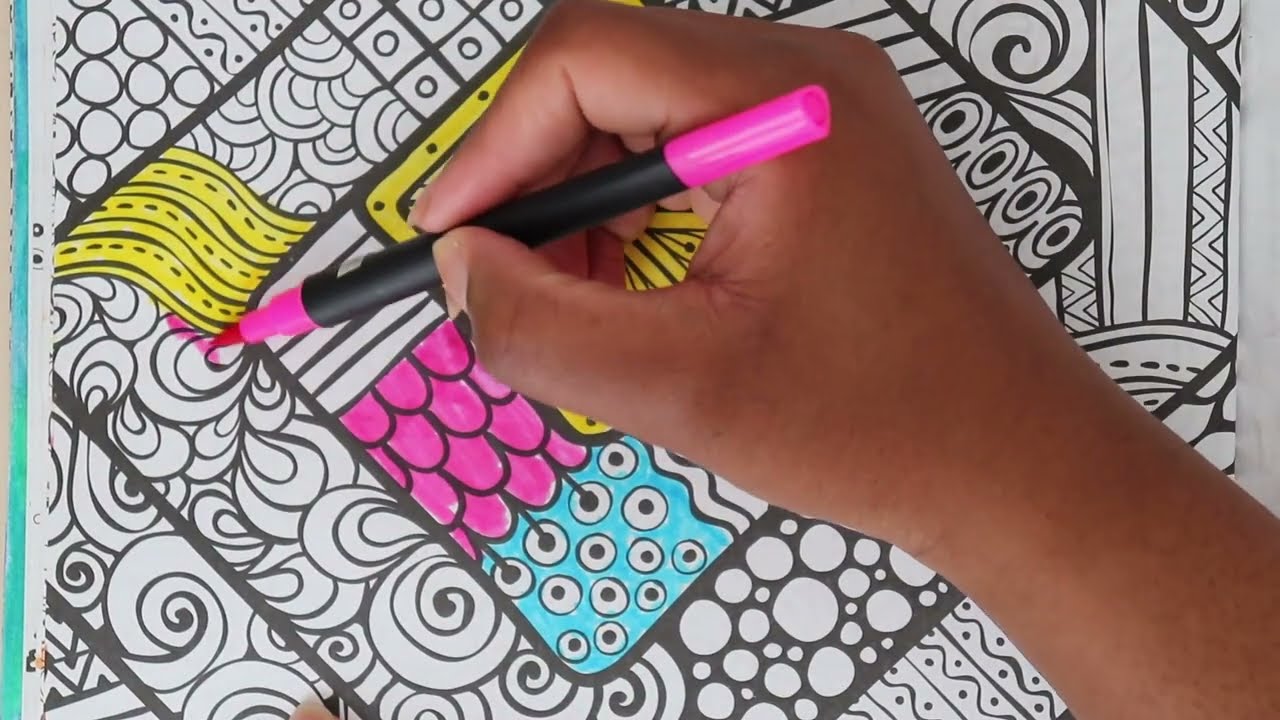 satisfying coloring colorful mandala | part 1