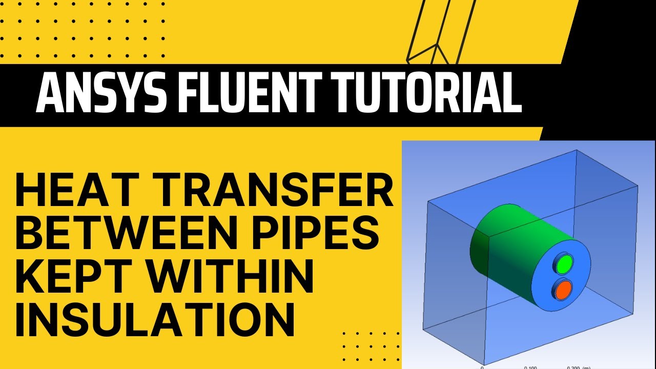 Теплопередача между трубами в изоляции | Учебное пособие по ANSYS Fluent | Анализ потока и теплоп...