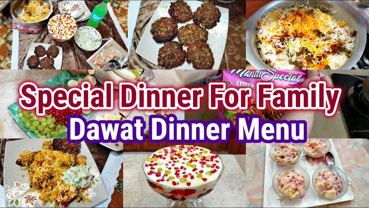 Special Dinner For Family ❤ Dawat Dinner Menu | Ghar walon ki favorite dishes